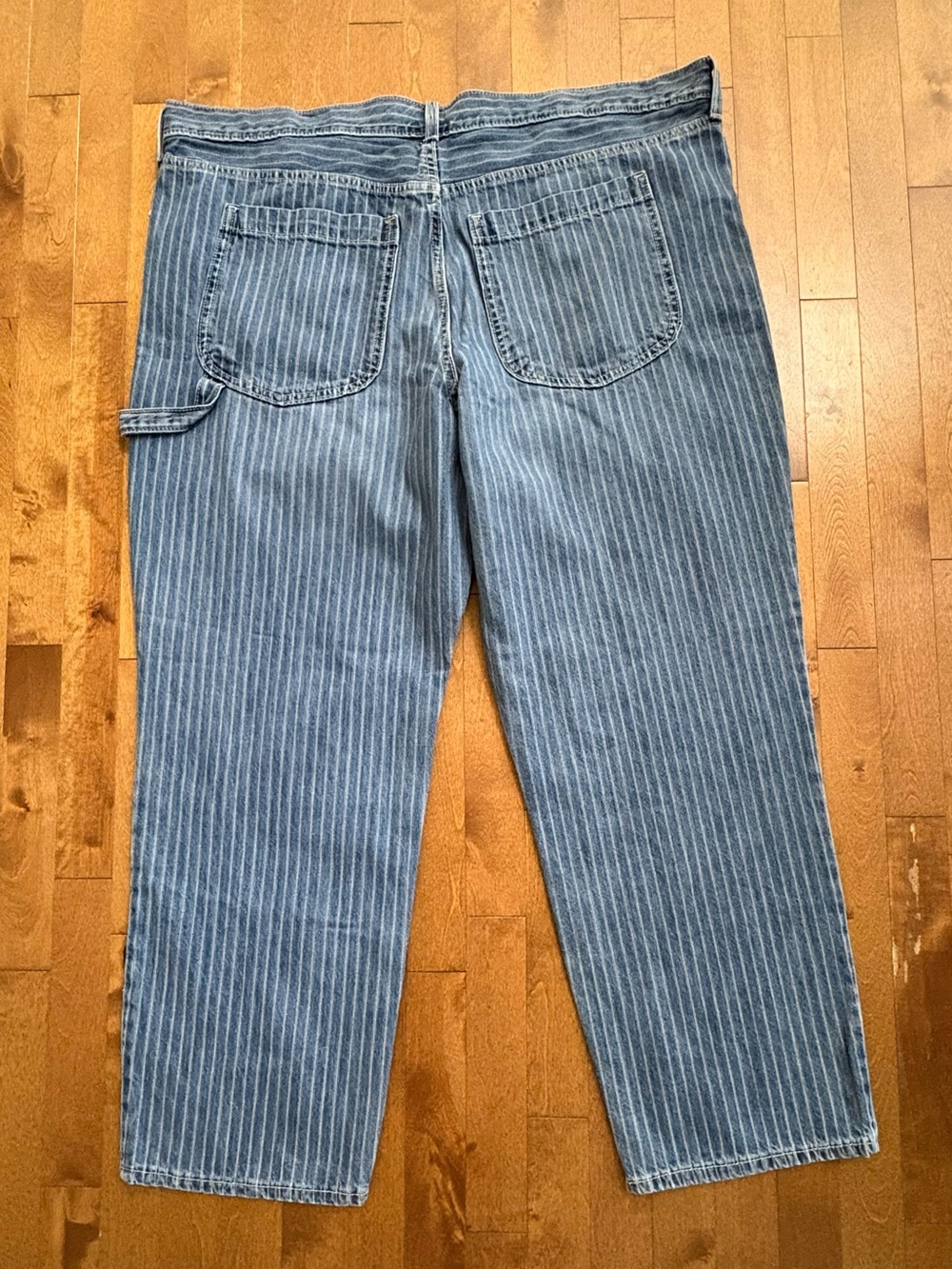 Old Navy Rigid OG Loose High-Rise Striped Jeans – Size 20 - Picture 2 of 9